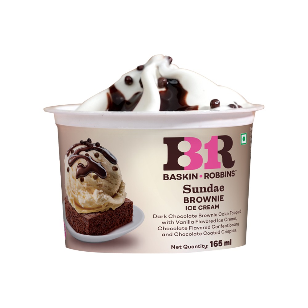 Baskin Robbins Chocolate Fudge Brownie Ice Cream Tub