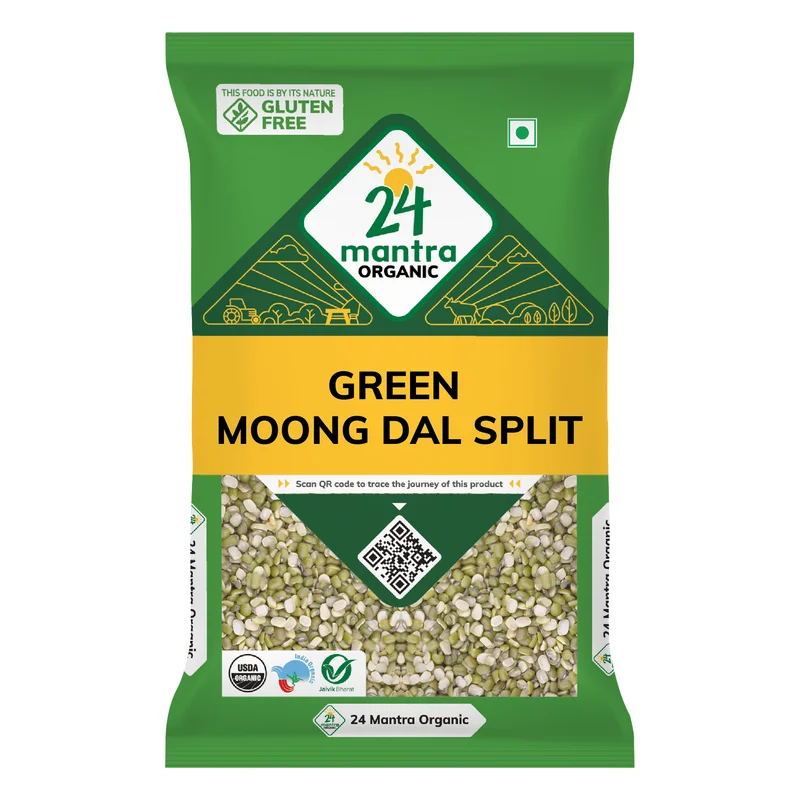 24 Mantra Organic Green Moong Dal Split