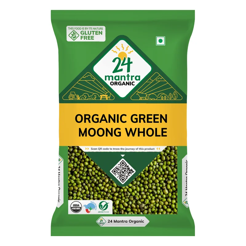 24 Mantra Organic Green Moong Whole