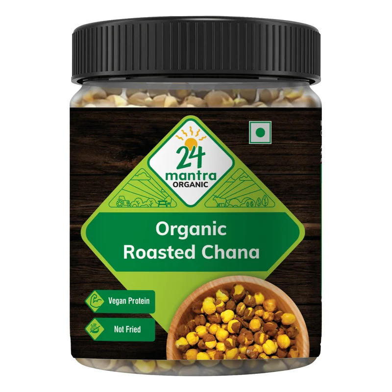 24 Mantra Organic Roasted Chana Plain