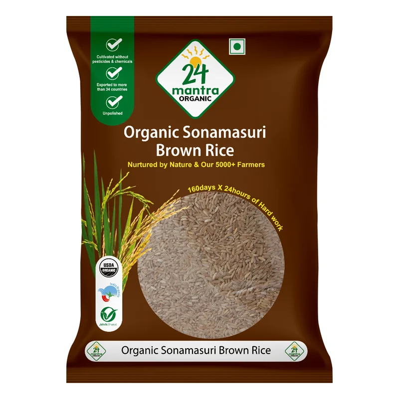 24 Mantra Organic Sonamasuri Brown Rice