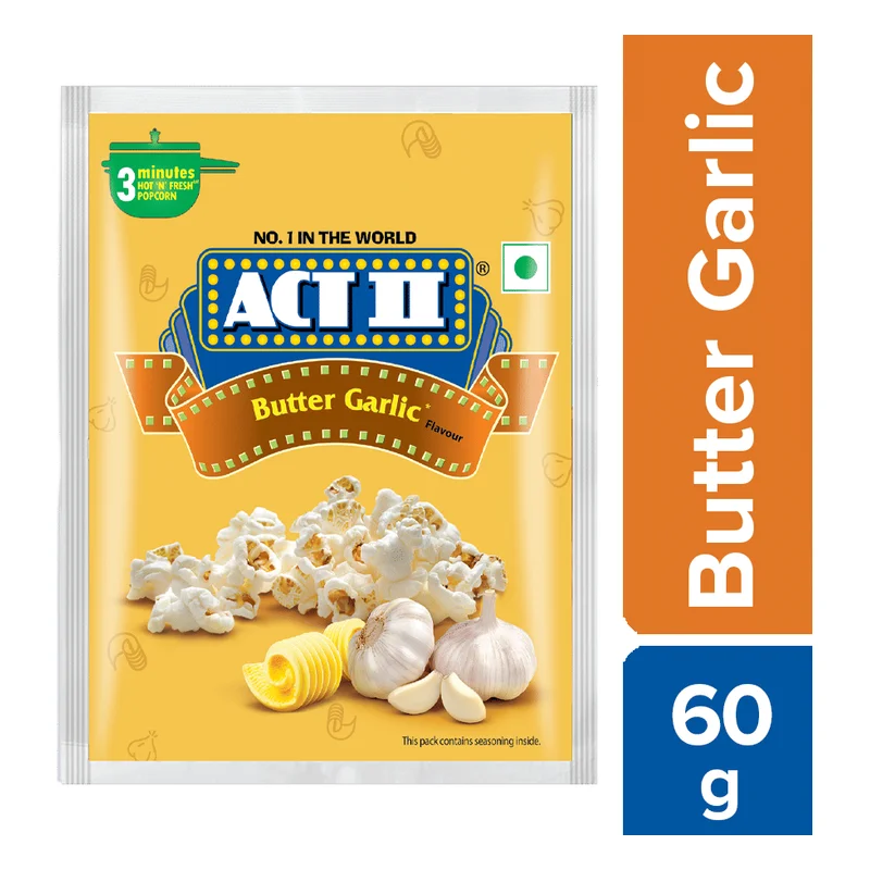 ACT II Butter Garlic Instant Popcorn