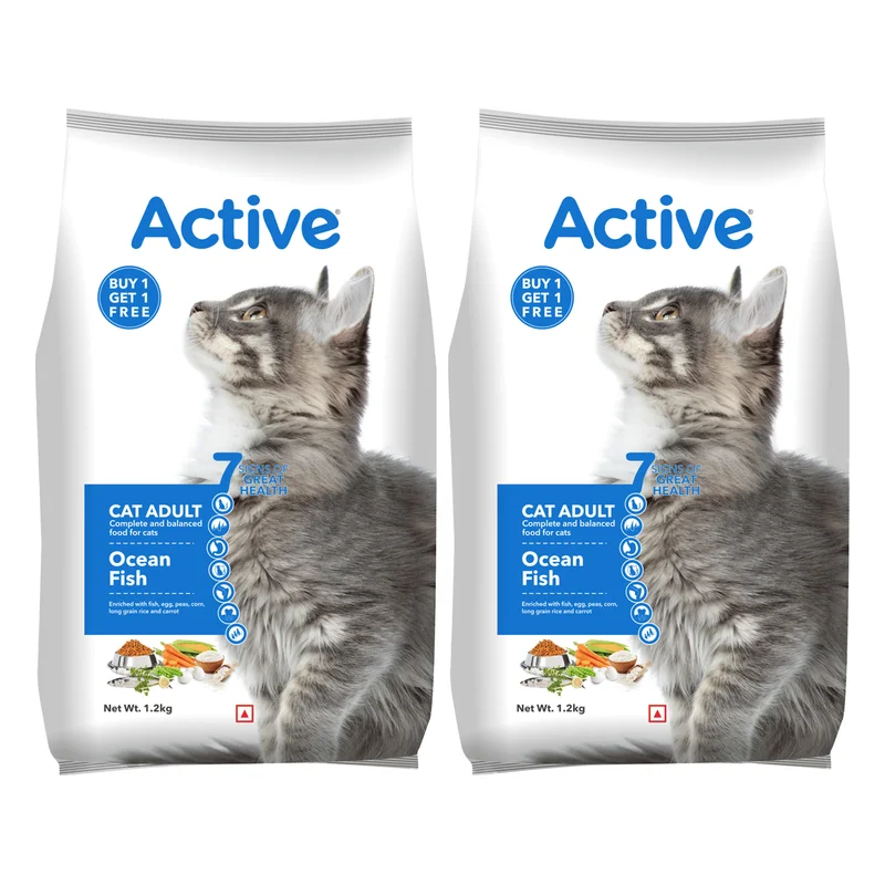 Active Adult Dry Cat Food - Ocean Fish
