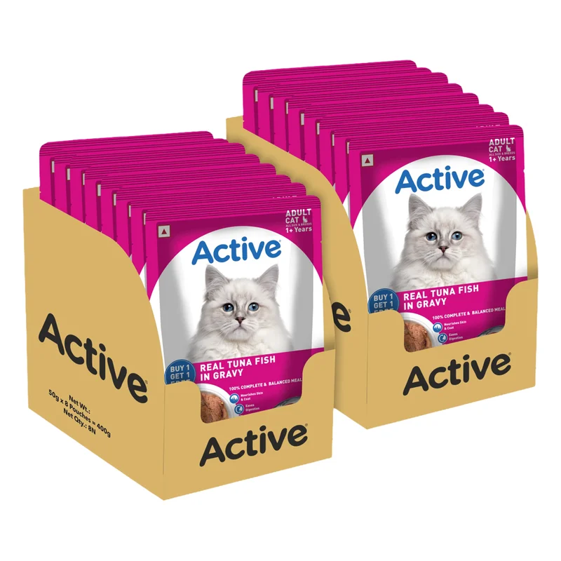 Active Adult Wet Cat Food - Tuna in Gravy