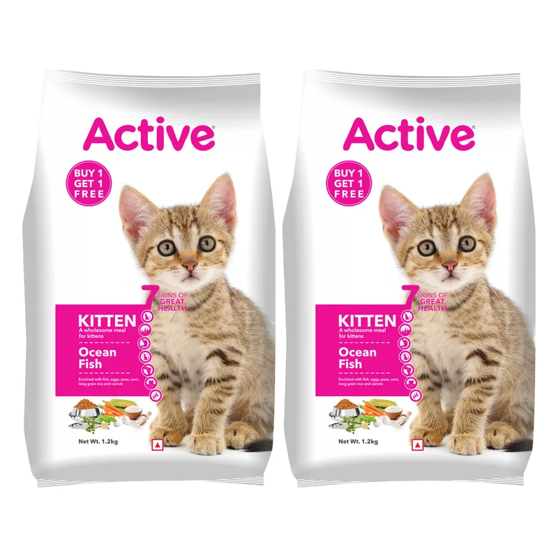 Active Kitten Dry Cat Food - Ocean Fish