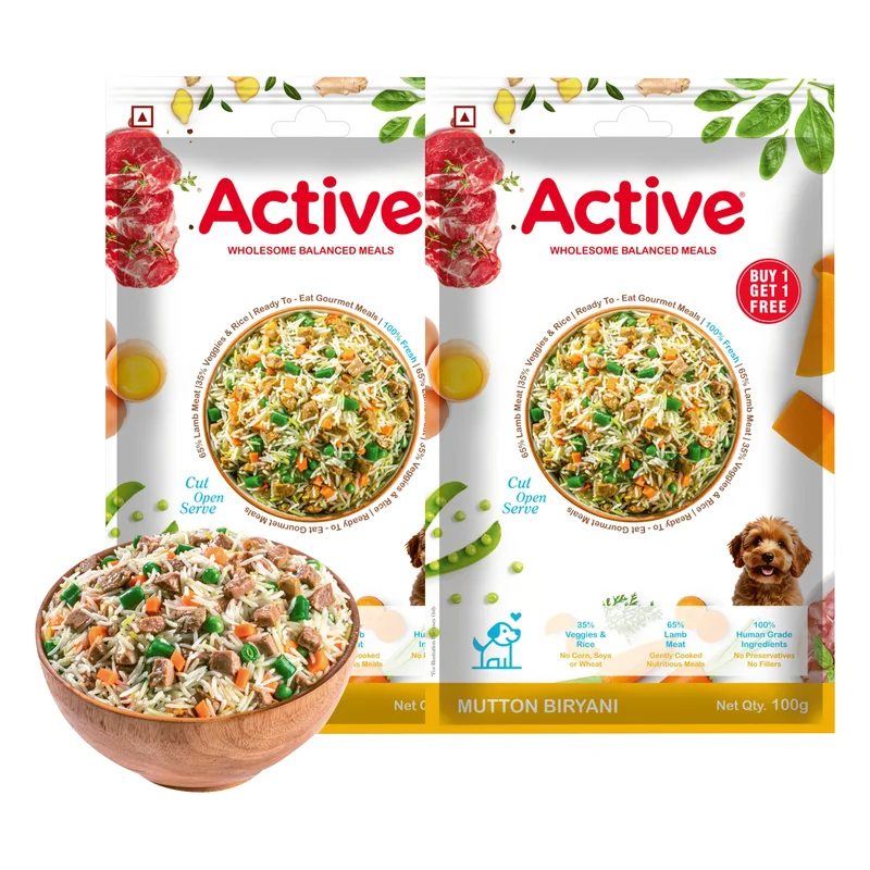 Active Mutton Biryani Fresh Dog Food