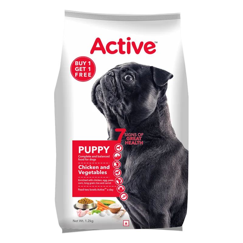 Active Puppy Dry Dog Food - Chicken & Vegetables