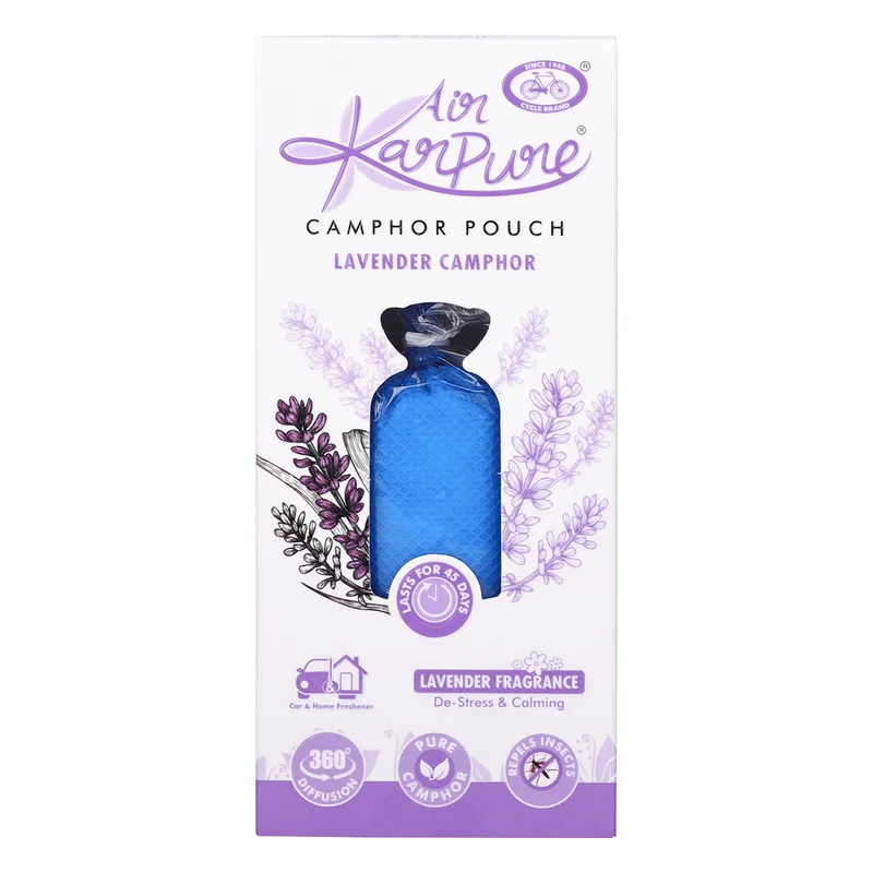 Air Karpure Camphor Pouch Car & Home Freshener - Lavender