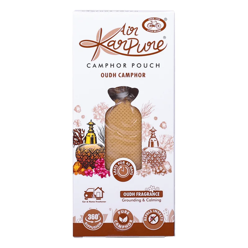 Air Karpure Camphor Pouch Car & Home Freshener - Oudh