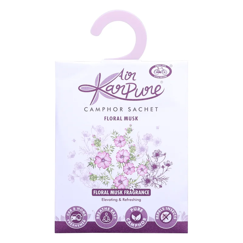 Air Karpure Camphor Sachet Car & Room Freshener - Floral Musk