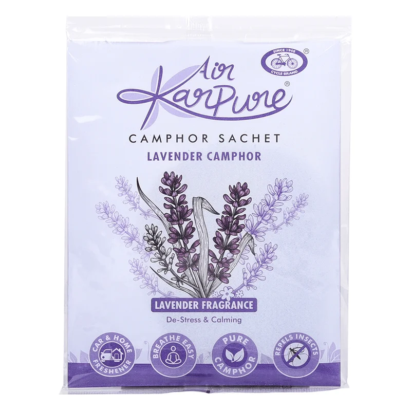 Air Karpure Camphor Sachet Car & Room Freshener - Lavender