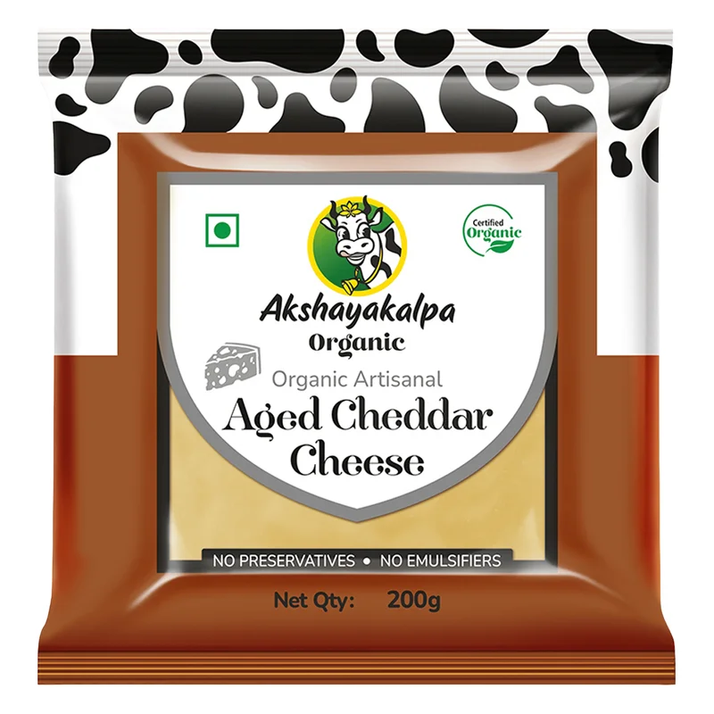 Akshayakalpa Organic Artisanal Aged Cheddar Cheese