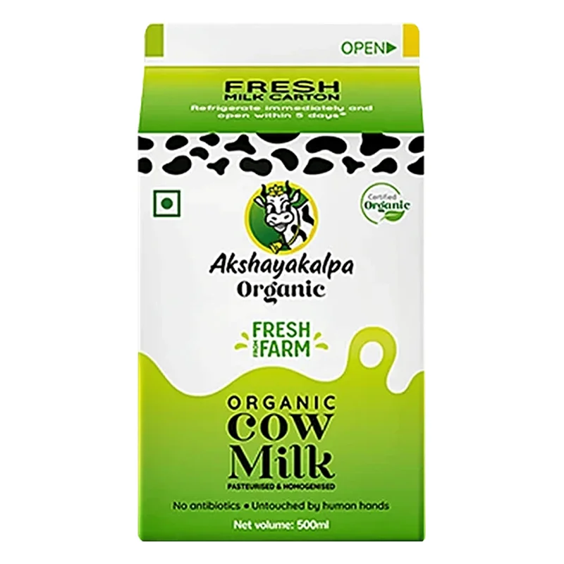 Akshayakalpa Organic Cow Milk - Fresh Pouch