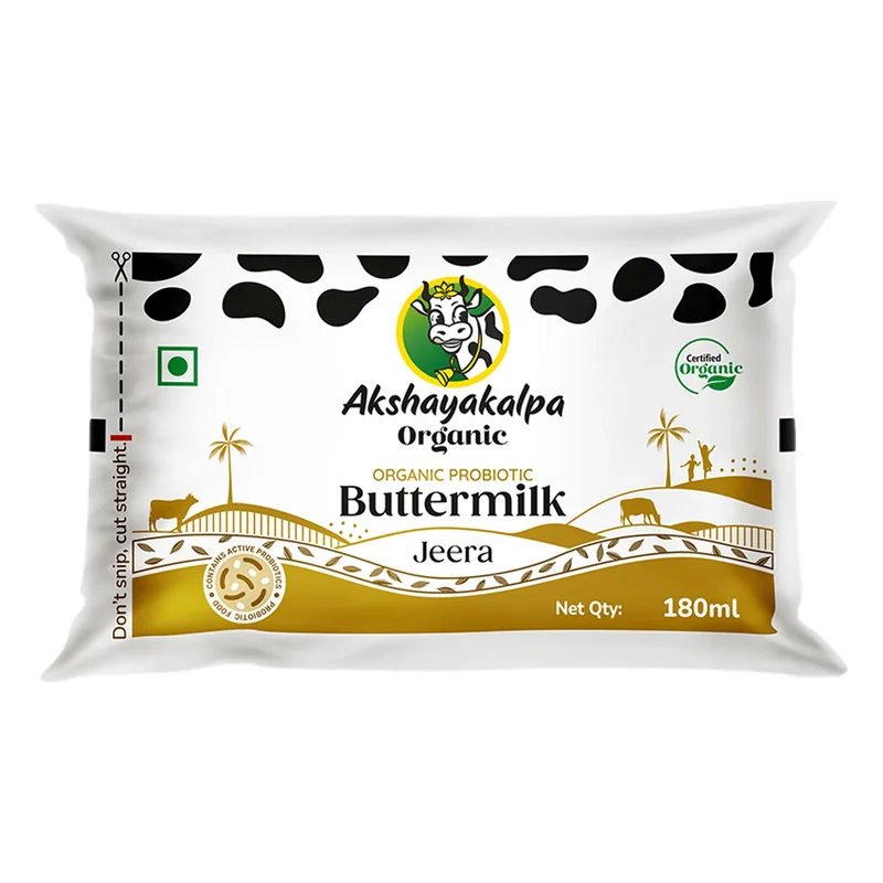 Akshayakalpa Organic Probiotic Buttermilk - Jeera