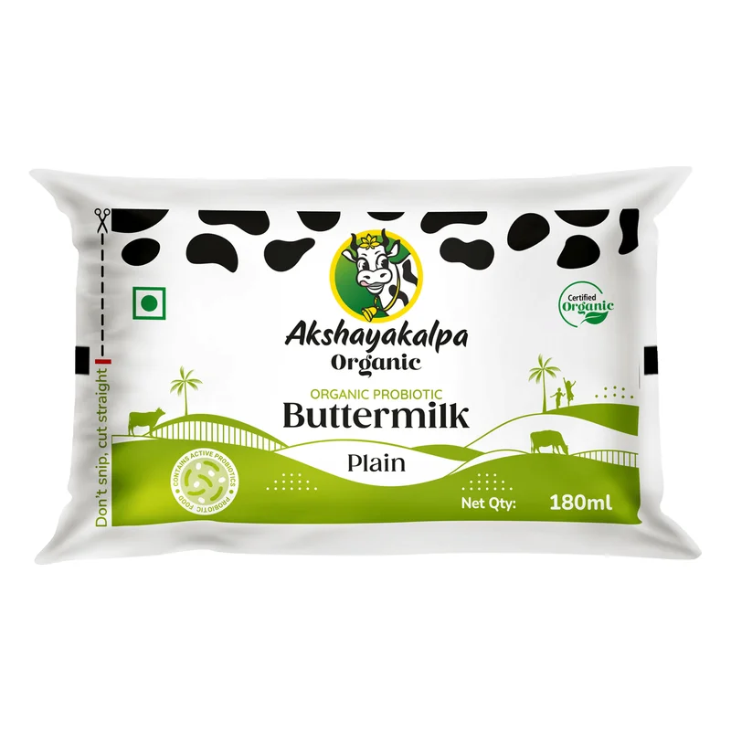 Akshayakalpa Organic Probiotic Buttermilk - Plain