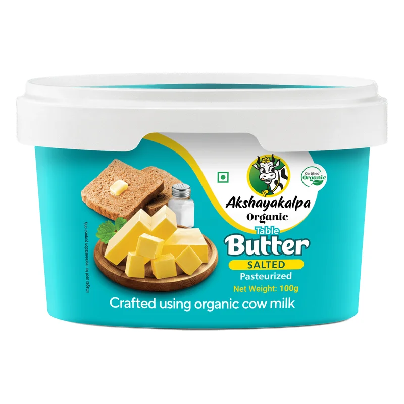 Akshayakalpa Organic Table Butter - Salted (Tub)