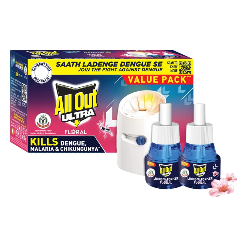 All Out Ultra Floral Starter Pack (Machine + 2 Refills)