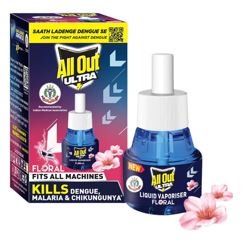 All Out Ultra Liquid Vaporiser Refill - Floral
