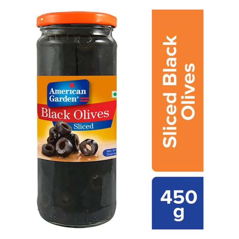 American Garden Black Olives Sliced