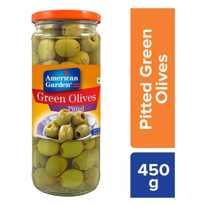 American Garden Green Olives Pitted