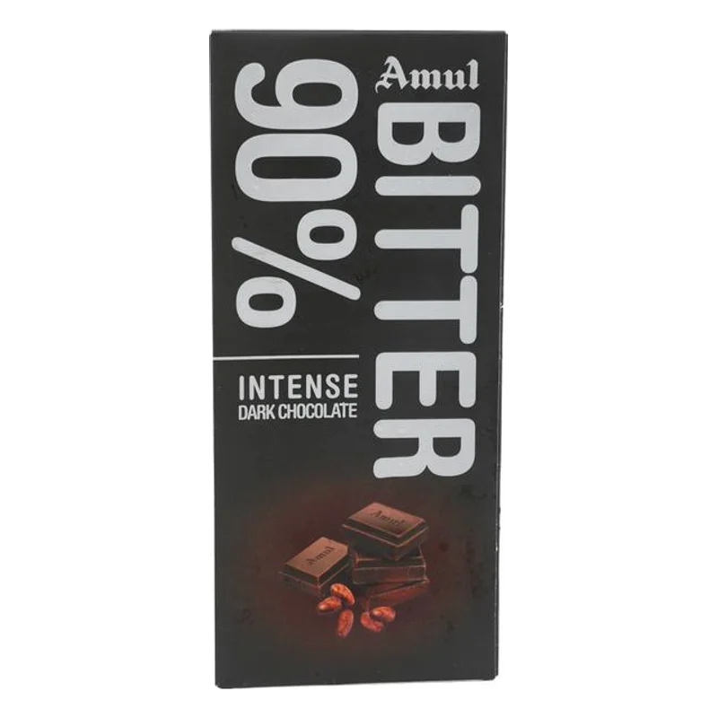 Amul 90% Bitter Dark Chocolate