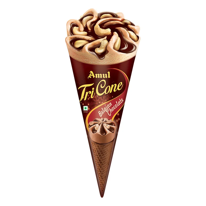 Amul Belgian Chocolate Tricone Ice Cream