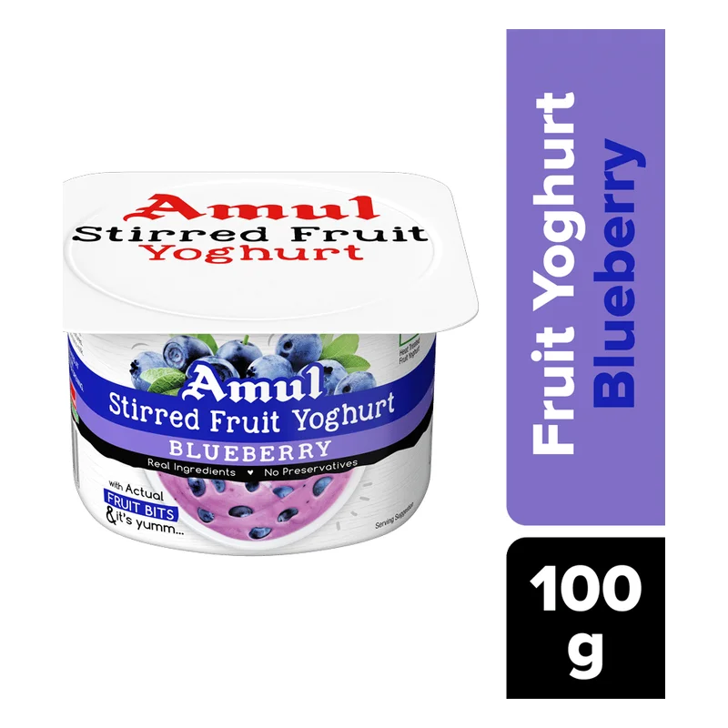 Amul Blueberry Stirred Fruit Yoghurt