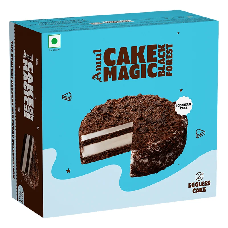 Amul Cake Magic Black Forest Eggless Ice Cream