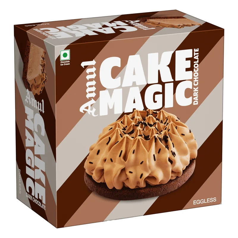 Amul Cake Magic Dark Chocolate Eggless Ice Cream