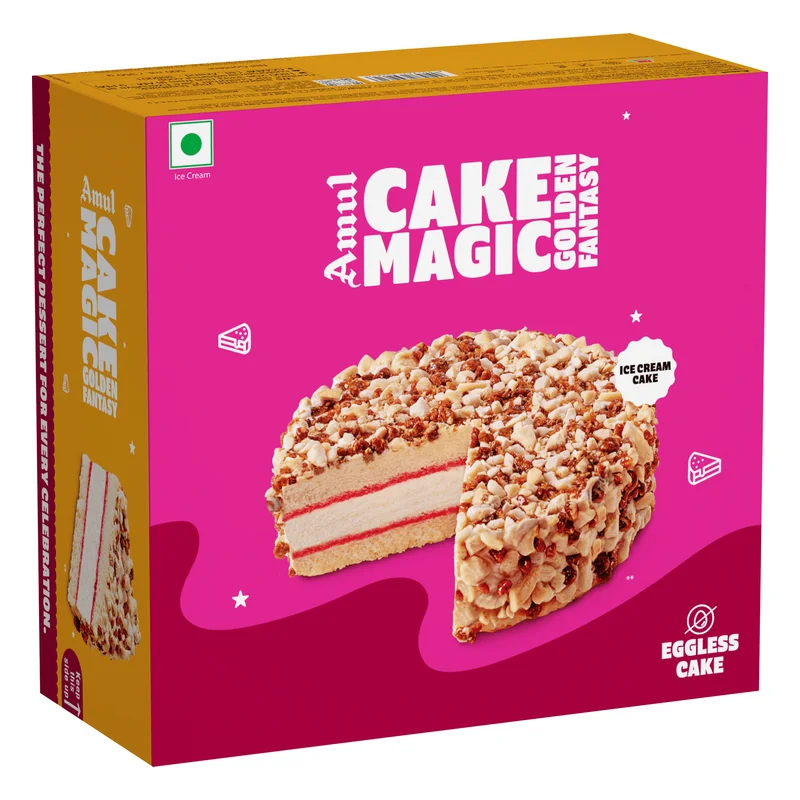 Amul Cake Magic Golden Fantasy Ice Cream