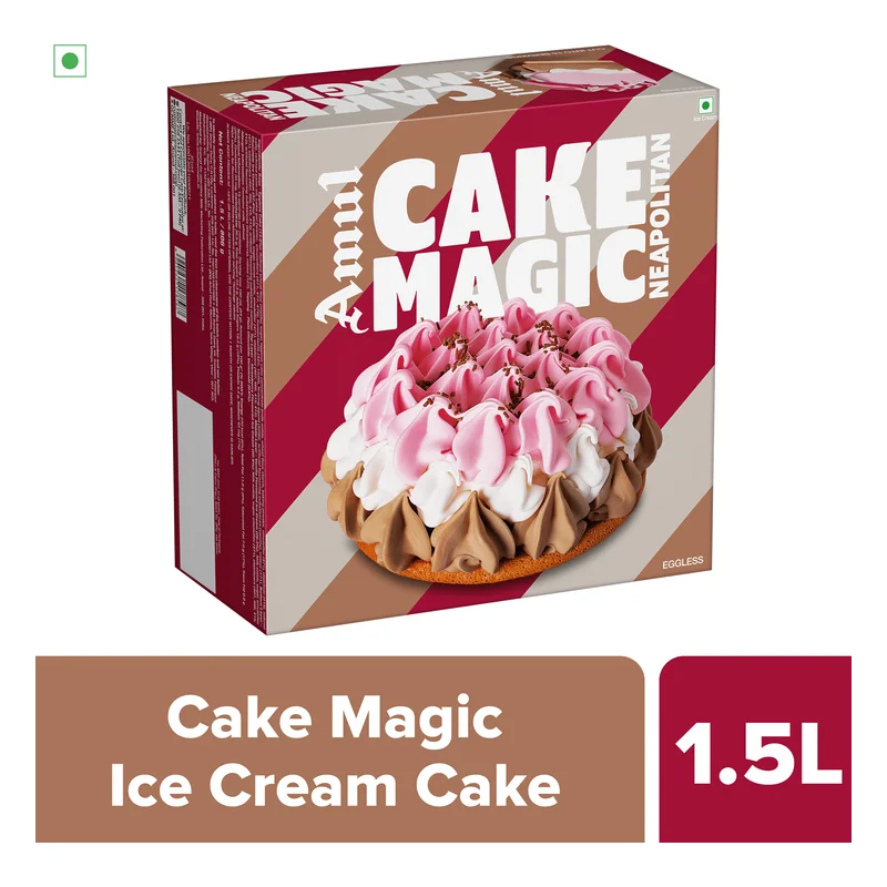 Amul Cake Magic Neapolitan Ice Cream