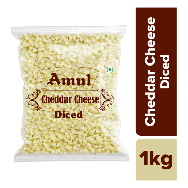 Amul Cheddar Cheese Diced