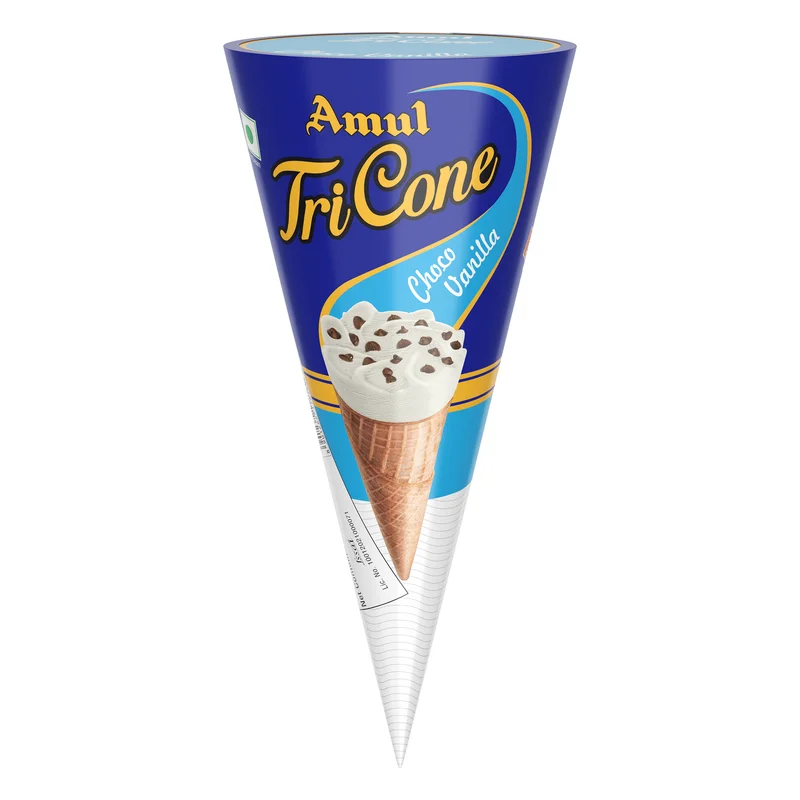 Amul Choco Vanilla Tricone Ice Cream