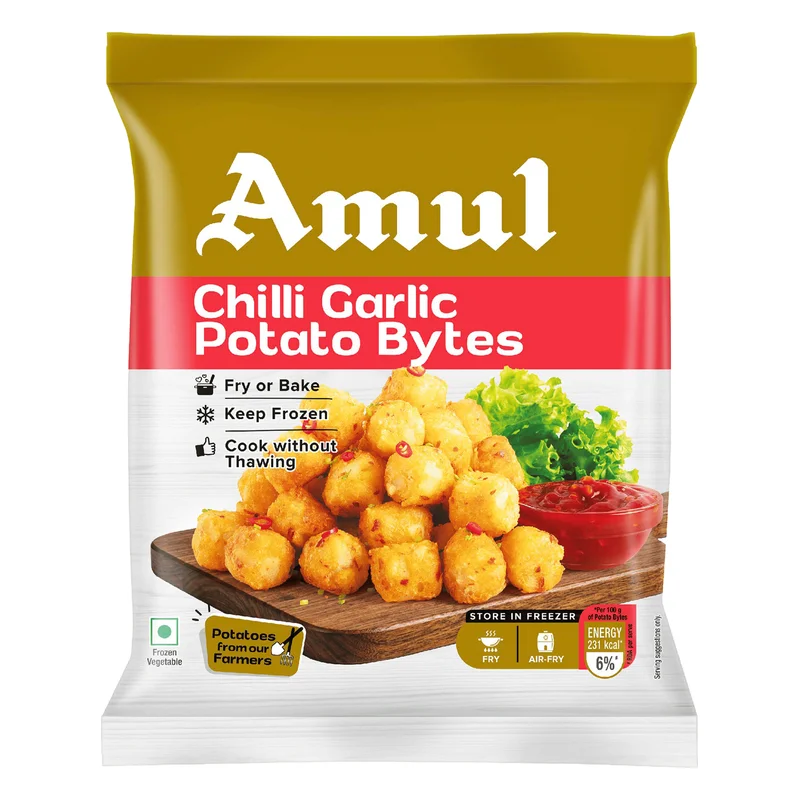 Amul Happy Treats Chilli Garlic Potato Bytes