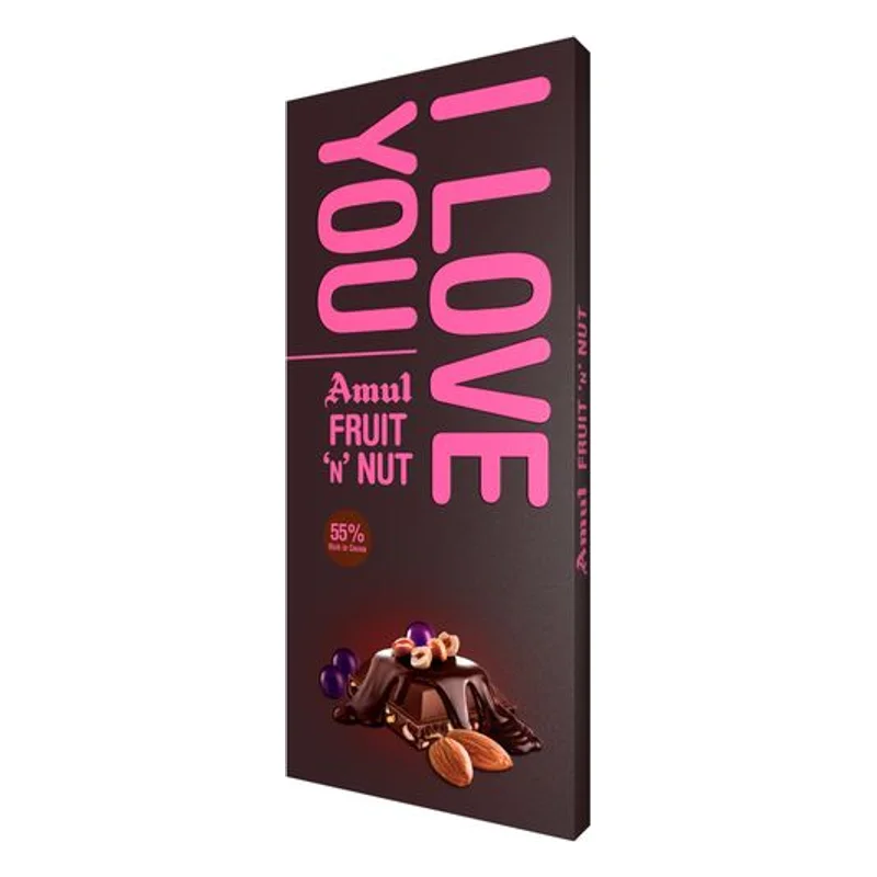 Amul I Love You Fruit N Nut Chocolate