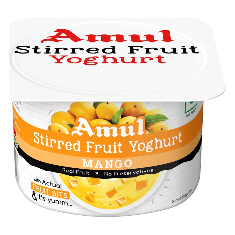 Amul Mango Stirred Fruit Yoghurt