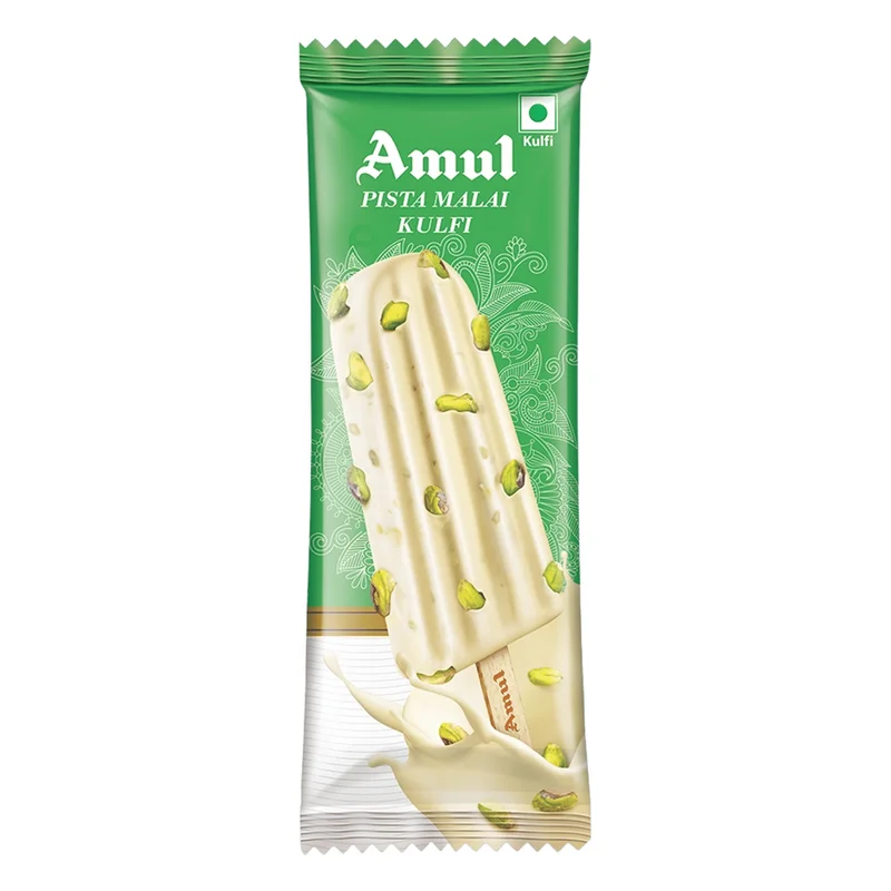Amul Pista Malai Kulfi Ice Cream Stick