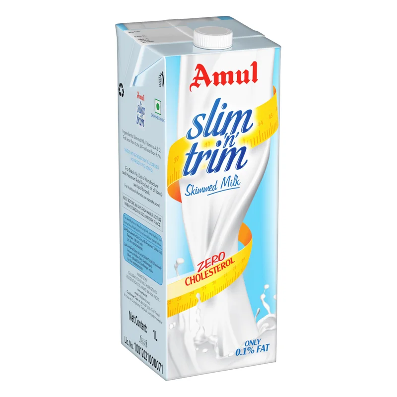 Amul Slim n Trim Skimmed Milk Tetra Pak