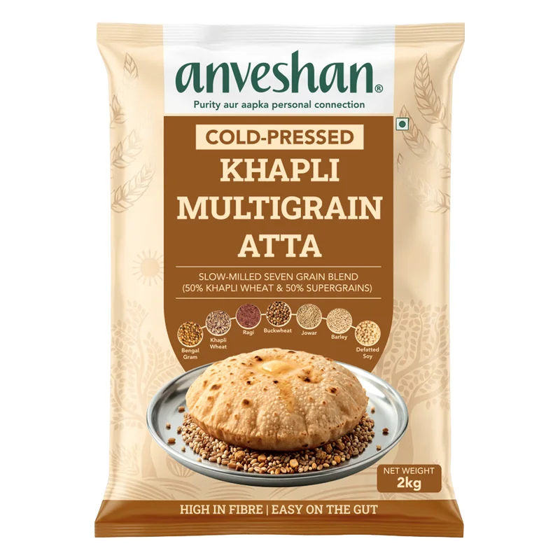 Anveshan Cold-Pressed Khapli Multigrain Atta