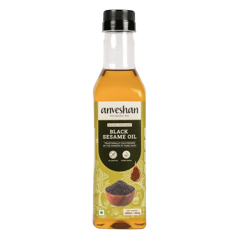 Anveshan Wood Cold Pressed Black Sesame Oil