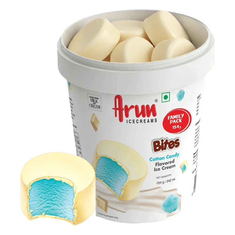 Arun Cotton Candy Ice Cream Bites
