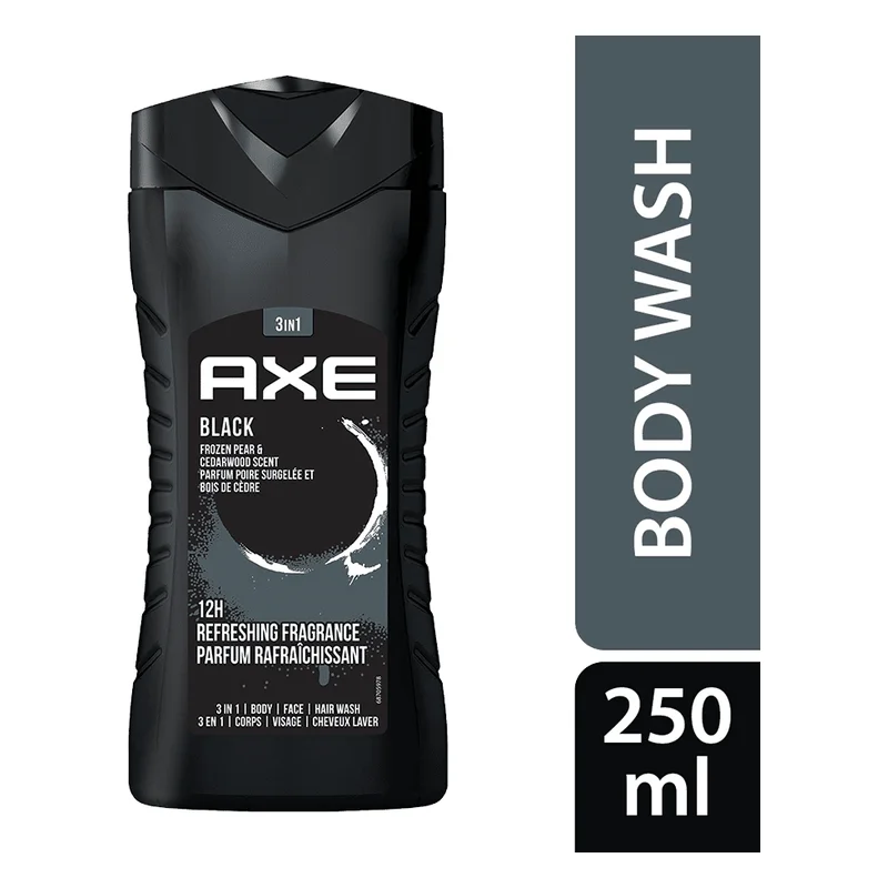 Axe Black 3 In 1 Body Wash