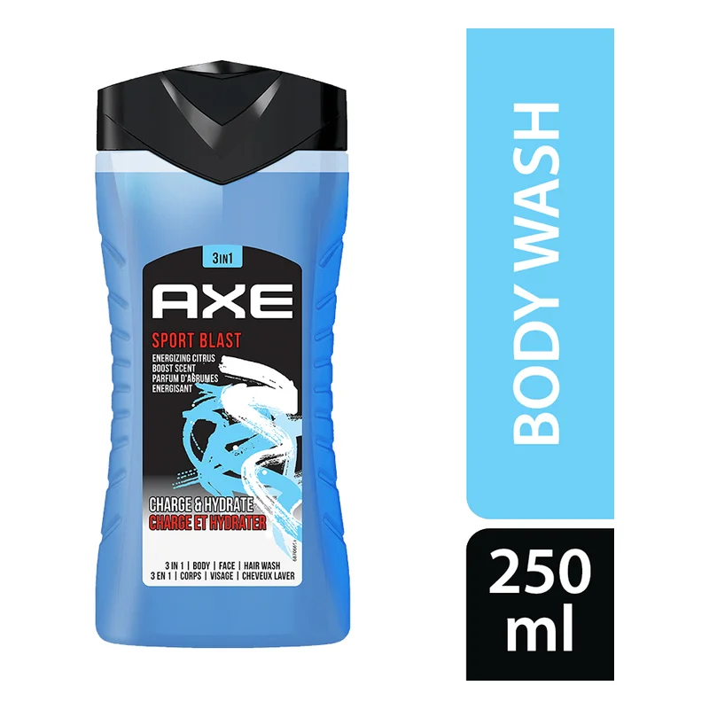 Axe Sports Blast 3 In 1 Body Wash