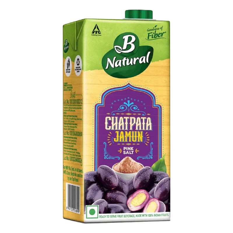 B Natural Chatpata Jamun Juice with Pink Salt