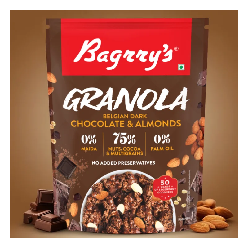 Bagrry's Belgian Dark Chocolate & Almonds Granola