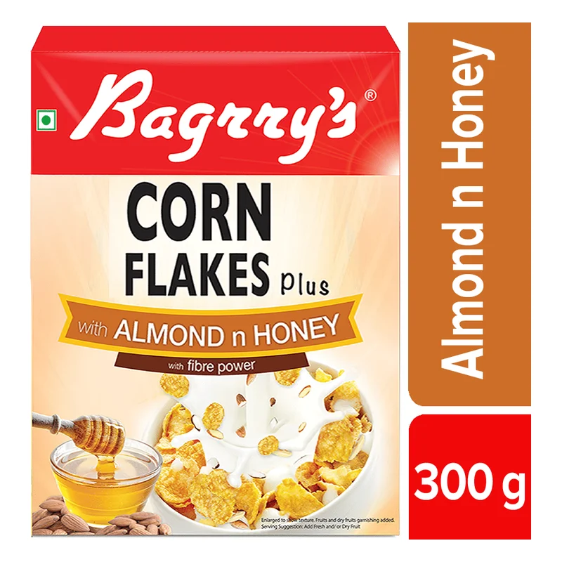 Bagrry's Corn Flakes Plus - Almond & Honey