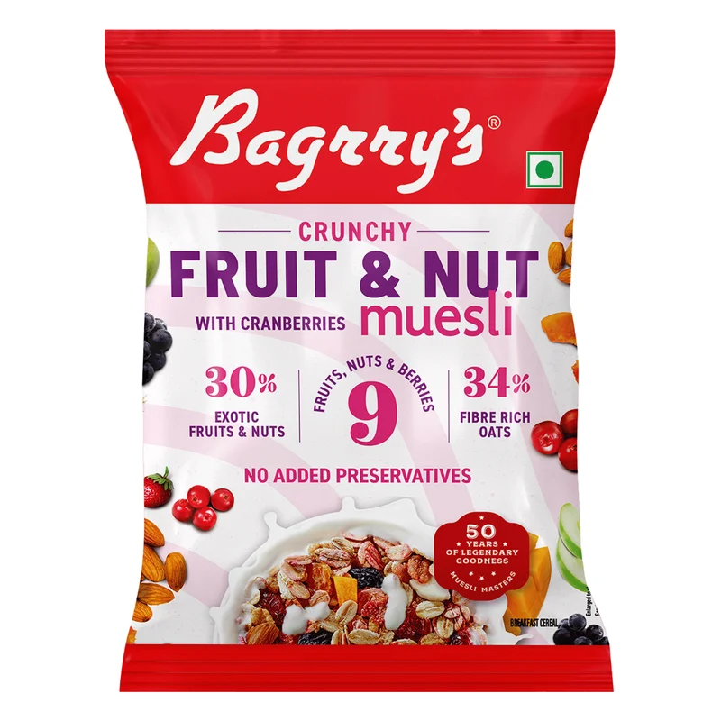 Bagrry's Crunchy Muesli - Fruit & Nut with Cranberries
