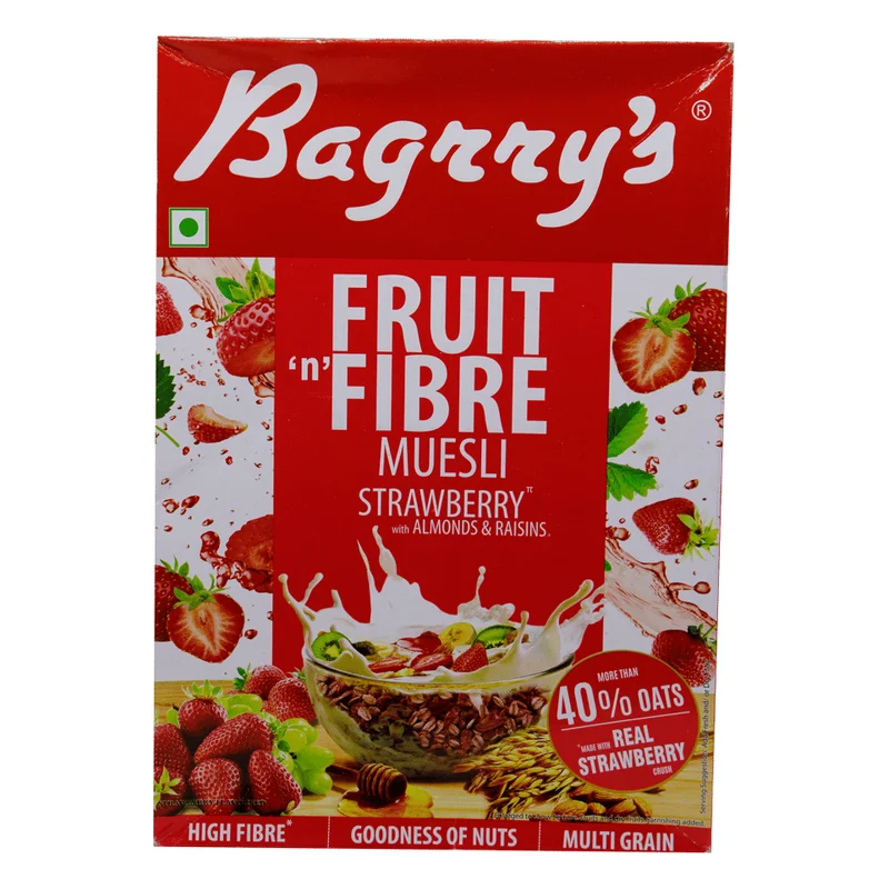 Bagrry's Fruit N Fibre Strawberry Muesli