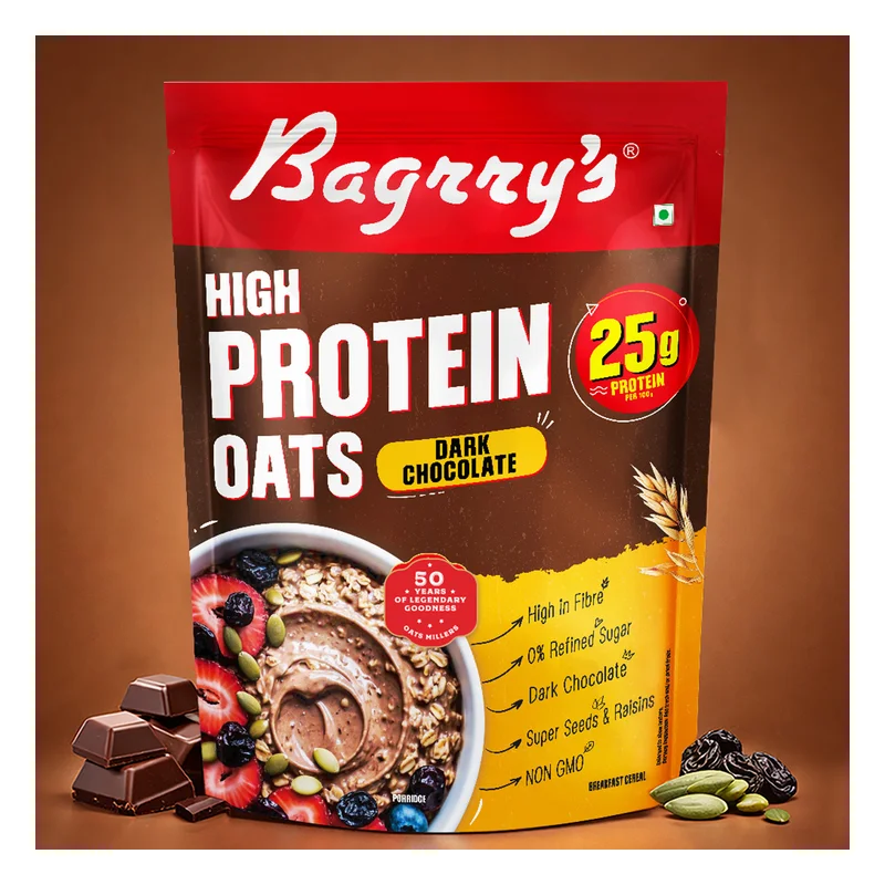 Bagrry's High Protein Dark Chocolate Oats