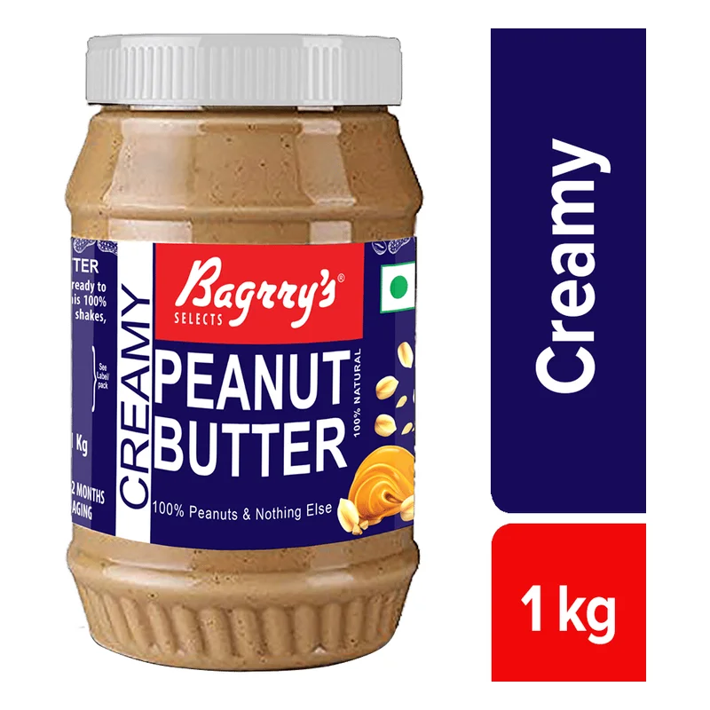 Bagrry's Natural Peanut Butter - Creamy, Unsweetened